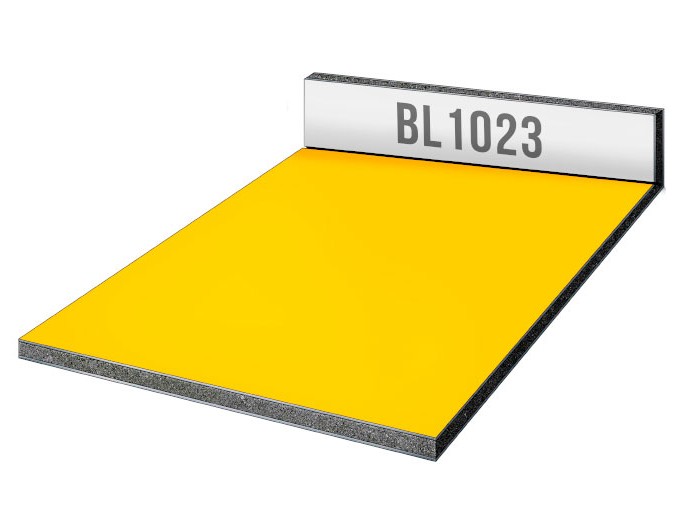 Алюминиевые композитные листы (FORMA, Г4, 3-0,3-1220-4000мм, Желтый BL 1023)