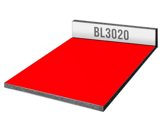 Алюминиевые композитные листы (FORMA, Г4, 3-0,3-1220-4000мм, Красный BL 3020)